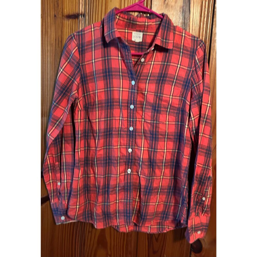 Women’s J.crew the perfect shirt long sleeved flannel utility core size XS